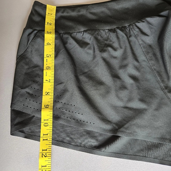 JoyLab High Waisted Laser Cut Shorts Black Size XL Running Athletic Tennis‎ - Picture 9 of 9